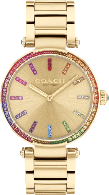 Women's Cary Rainbow Gold-Tone Stainless Steel Bracelet Watch 34mm