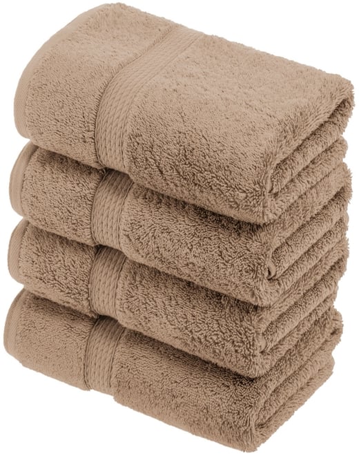 100% Egyptian Cotton 4-Piece Hand Towel Set