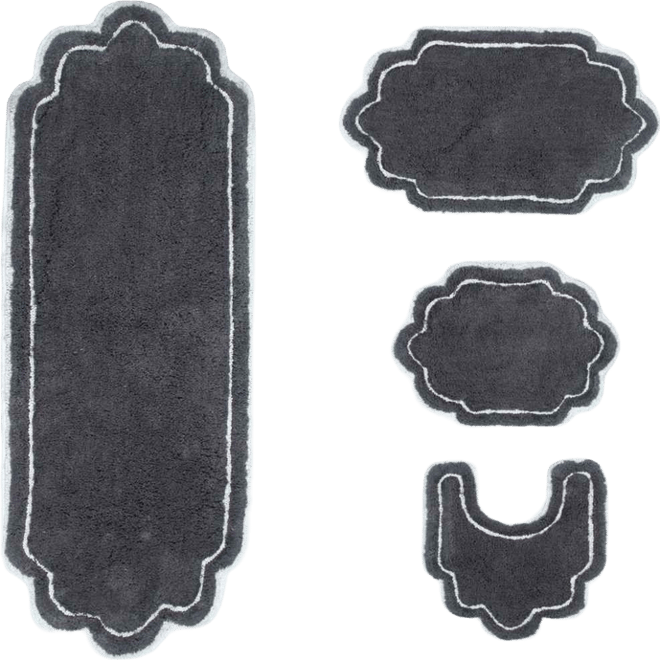Allure Bathroom 4-Pc. Bath Rug Set