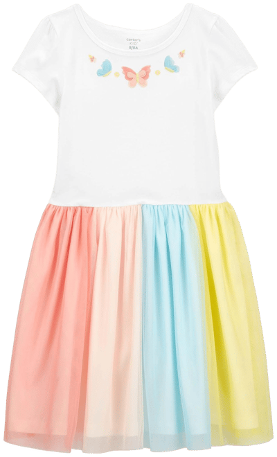 Carters rainbow 2025 tutu dress