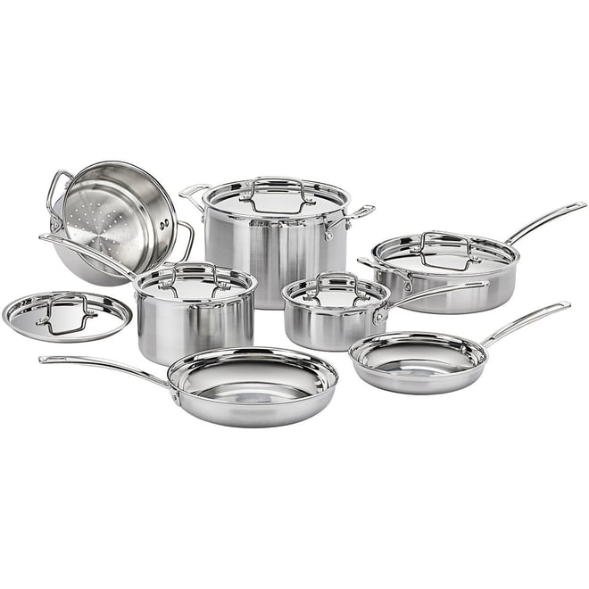 Cuisinart Nesting Stainless Steel 11-Pc. Cookware Set, Color
