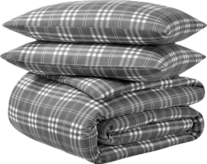 Cotton Flannel Full/Queen Duvet Cover Set