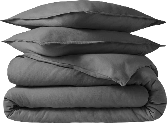 Cotton Flannel Full/Queen Duvet Cover Set