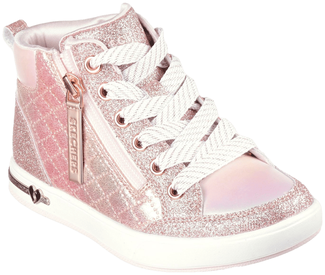 SKECHERS Girl's Street Shoutouts Glitter Seeker Sneaker Sz 13 Kids  Pre-owned