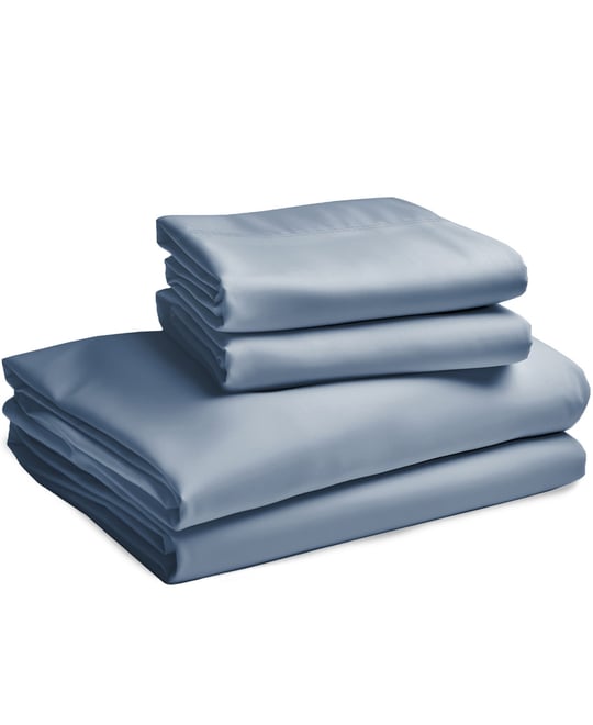 Certified Luxury 100% Egyptian Cotton Sheets, Queen Sheets for Queen Size Bed, 4 Piece Deep Pocket Bed Sheets Set, Sateen Cooling Sheets for Hot Sleepers by California Design Den