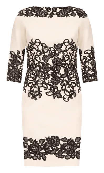 Women's Lace-Print Sheath Dress