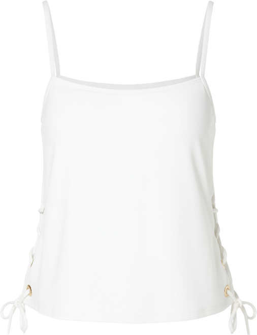 Michael  Women's Grommet-Detail Tankini Top