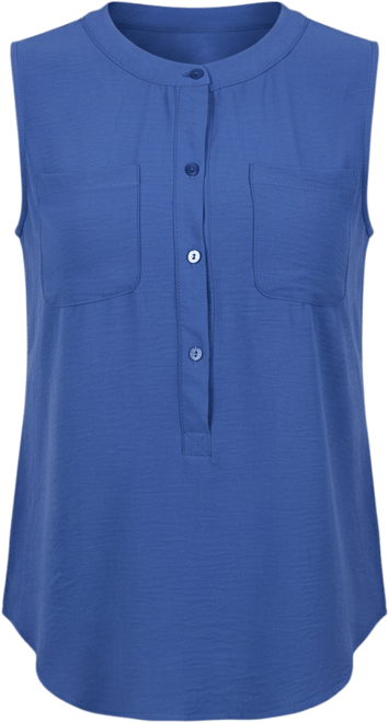 Petite Sleeveless Air Flow Blouse