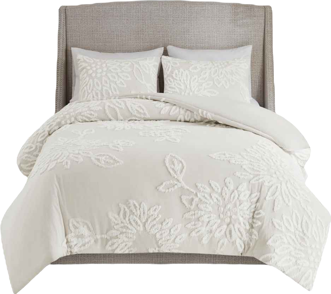 Veronica Floral 3-Pc. Duvet Cover Set, King/California King