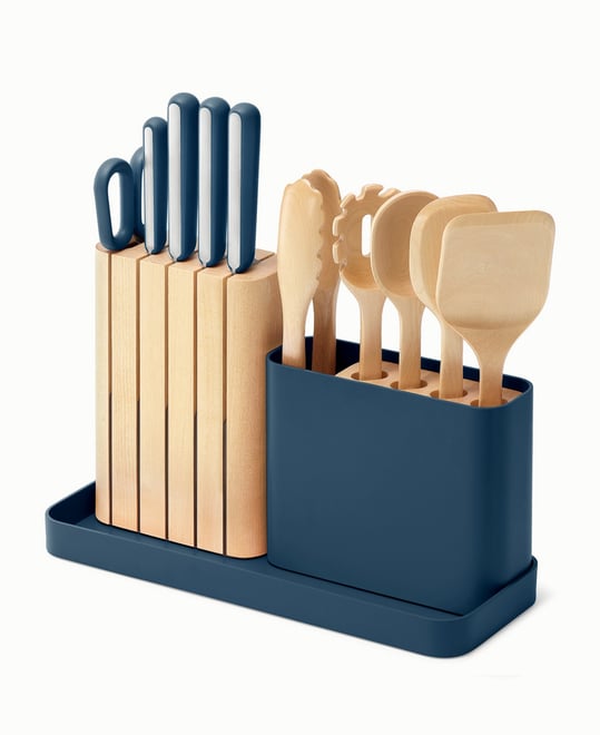 Stainless Steel 14 Piece Knife and Utensil Set