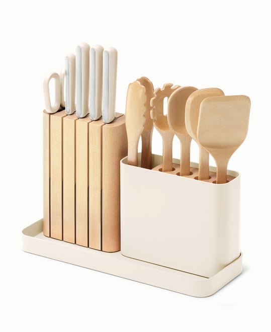 Stainless Steel 14 Piece Knife and Utensil Set