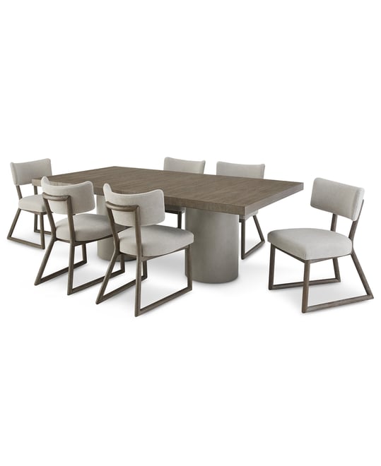 Fantasia 7pc Dining Set (Table + 6 Side Chairs)