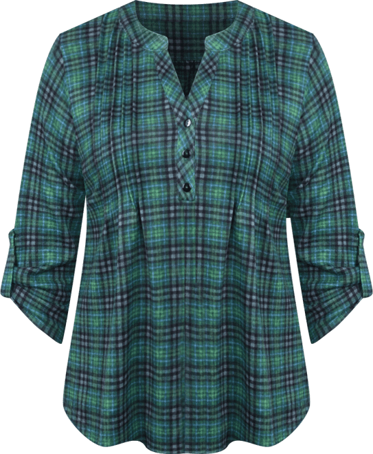 Women's 3/4 Roll Sleeve Top