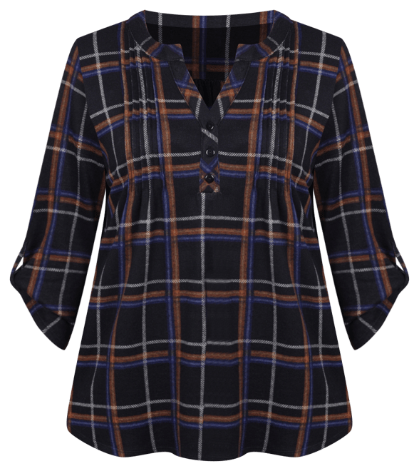 Women's 3/4 Roll Sleeve Top