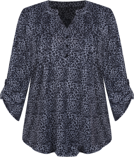 Women's 3/4 Roll Sleeve Top