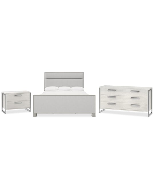 Stratum 3pc Bedroom Set (California King Bed + Dresser + Nightstand)
