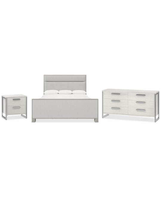 Stratum 3pc Bedroom Set (California King Bed + Dresser + Small Nightstand)
