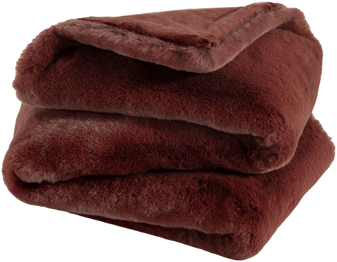 Faux Fur Throw Blanket