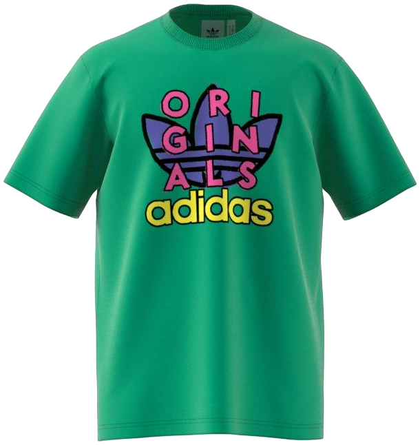adidas Men's TS Graphic Tee-Green