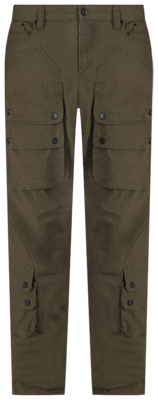 Shop Decibel Semi-Stacked Ribstop Pants DECWB424-OLV green Shop Decibel Semi-Stacked Ribstop Pants DECWB424-OLV green