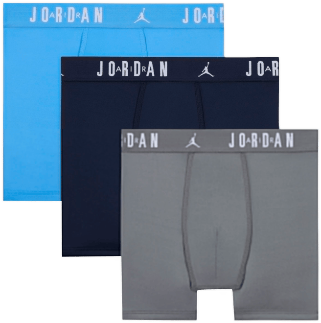 Jordan Dri-FIT Ropa interior Flight de poliéster para niños talla grande (paquete de 3)