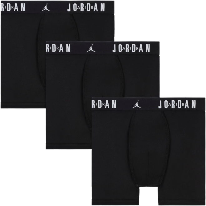 Jordan Dri-FIT Big Kids' Flight Poly Boxer Briefs (3-Pack)