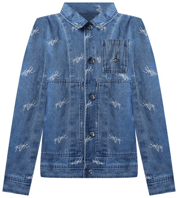 Jordan Flight Heritage Big Kids' Denim Jacket