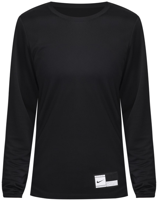 Nike Playera de manga larga para calentamiento de básquetbol Dri-FIT para mujer