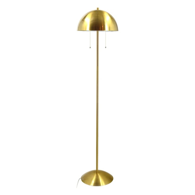 Brass dome deals floor lamp