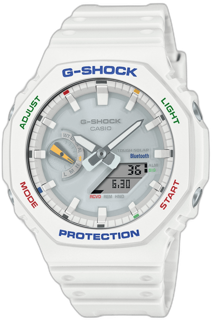 Men's Analog Digital White Resin Watch, 45.5mm, GAB2100FC-7A