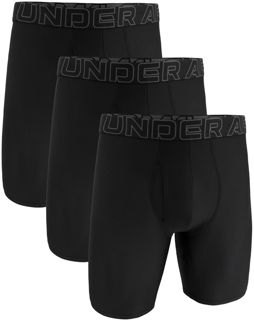 Under Armour Men's Performance Tech Mesh 9” Boxer Briefs – 3 Pack