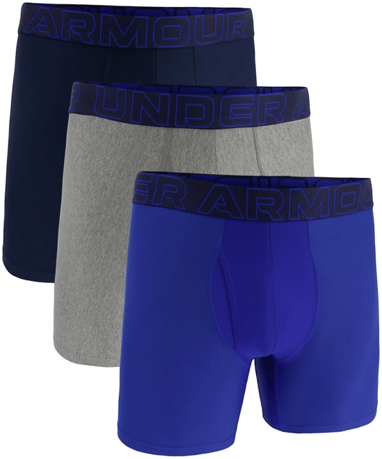 Under Armour Men's Performance Tech 6” Boxer Briefs – 3 Pack