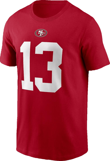 Big Boys  Brock Purdy Scarlet San Francisco 49ers Player Name and Number T-shirt