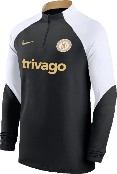 Big Boys  Black Chelsea 2023/24 Strike Drill Performance Raglan Quarter-Zip Top
