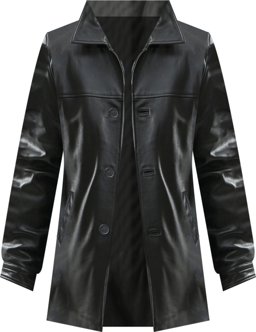 Men Samuel Leather Car Coat