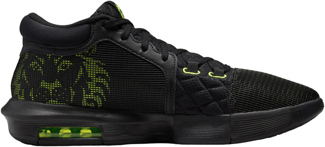 国内配送 NIKE LEBRON WITNESS VIII EP BLACK/VOLT-WHITE Nike LeBron Witness 8 Size 9.5 Mens Black Volt White