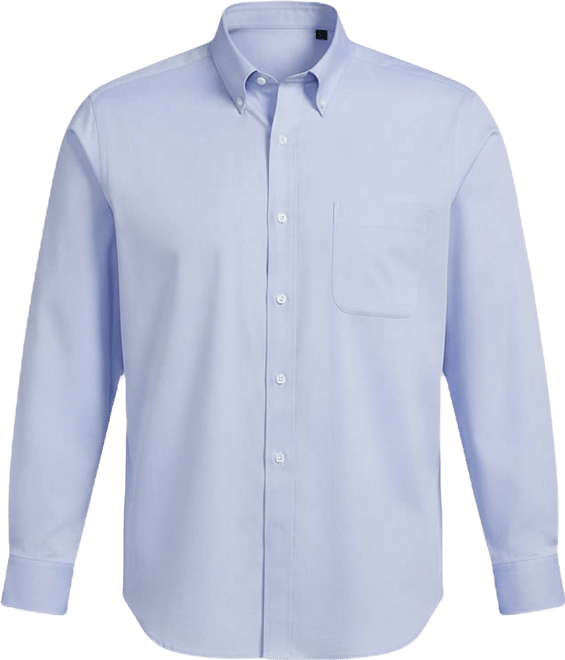 Men's Traditional Fit Solid No Iron Supima Pinpoint Button-down Collar Dress Shirt