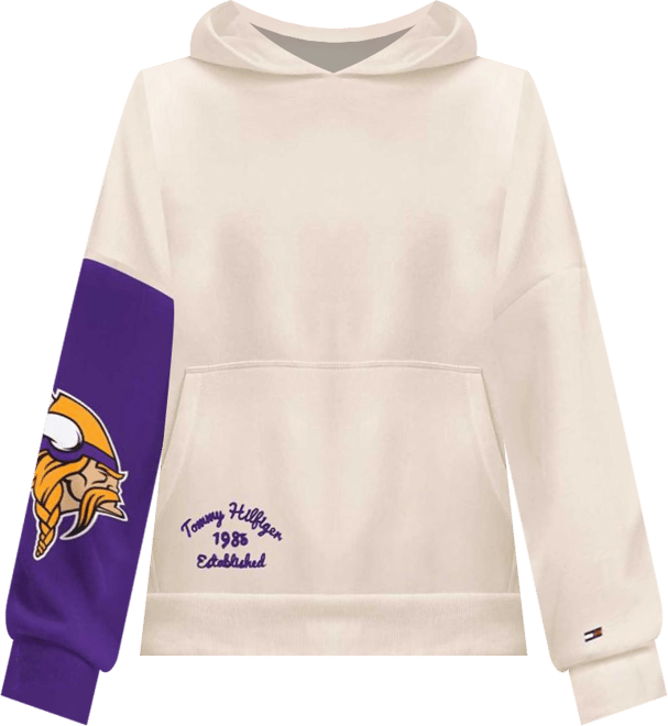Women's  Cream, Purple Minnesota Vikings Harriet Pullover Hoodie