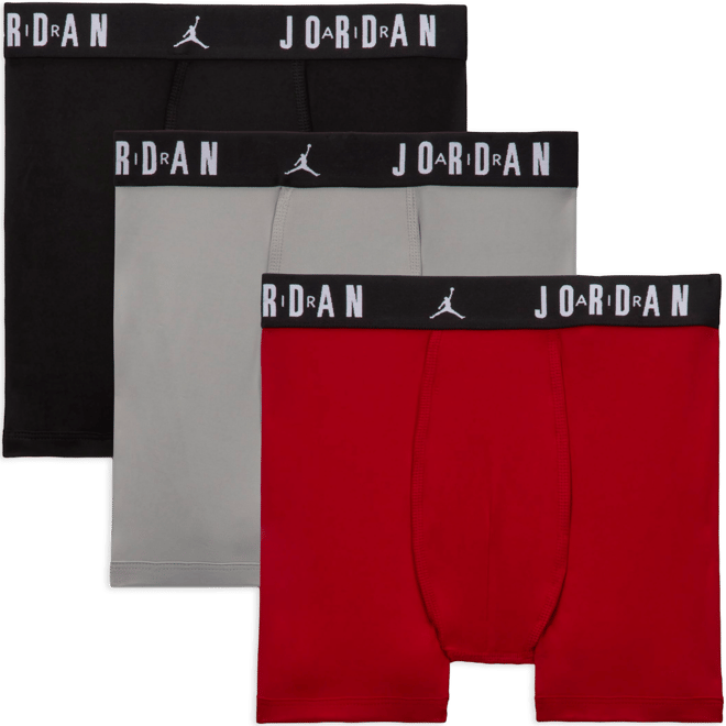Jordan Dri-FIT Big Kids' Flight Poly Boxer Briefs (3-Pack)