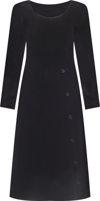 Women's Scoop Neck Fit and Flare Sweater Dress