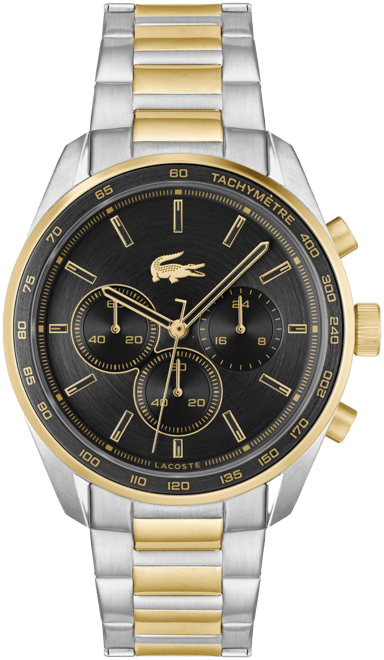 Men's Boston Chronograph Two-Tone Stainless Steel Bracelet Watch 42mm