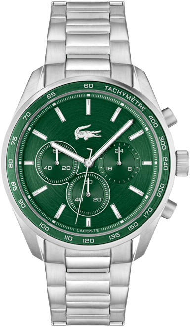 タイムレス【LACOSTE】Boston クロノグラフ ウォッチ 42㎜ 24SS Lacoste Men's 42mm Vancouver Chronograph Two Tone Stainless