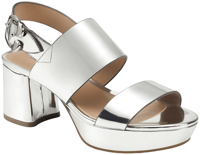 Aerosoles store silver sandals