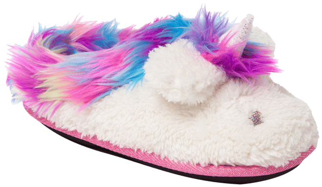 Totes Kids Boot Slippers, Unicorn