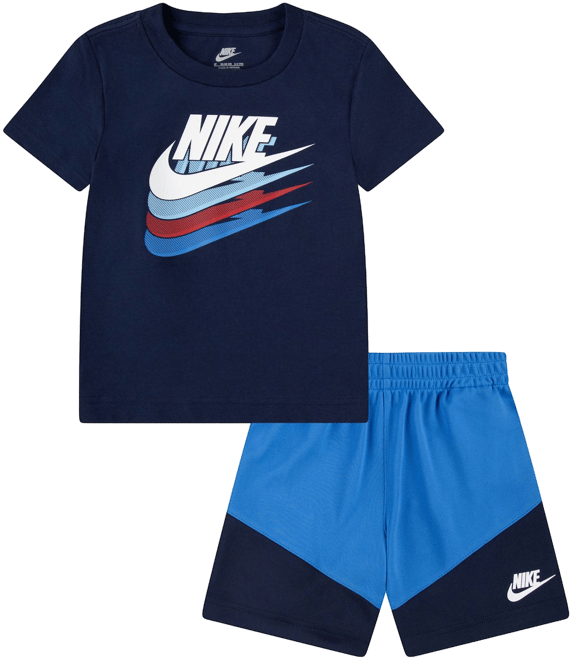 Nike Toddler Boys' Sportswear Thrill Tee & Short Set-Blue - Hibbett