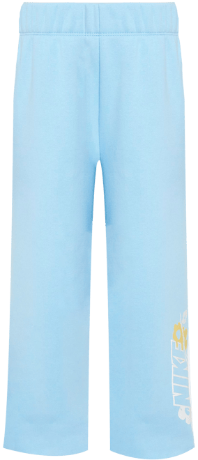 Nike Floral Fleece Pants de pierna ancha para niños talla pequeña