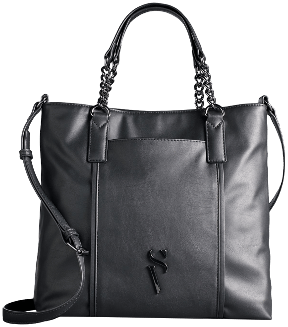New Simply Vera Wang Satchel Crossbody Bag Handbag Purse - Black X-ray  Floral