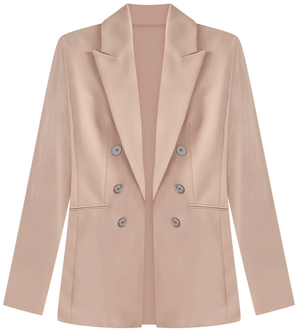 Women's Bi-Stretch Faux Double-Breasted Boyfriend Jacket, Created for Macy's