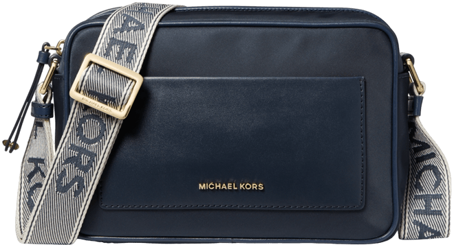 【関税&送料込】Michael By Michael Kors Nylon Small ia Michael Kors Sheila Small Non-Leather Vegan Satchel (Black