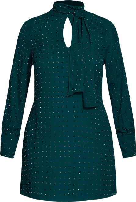 Plus Size Nailhead Tunic Top